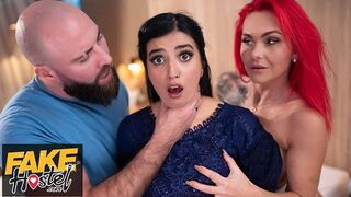 Szégyenlős pakisztáni spiné felébred szexuálisan egy hármasban perverz brit párral