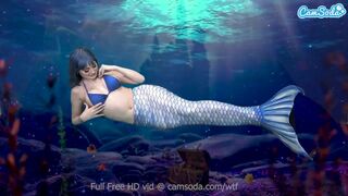 Sellő kiscsaj peckezik addig, amíg totál édesen csúszik