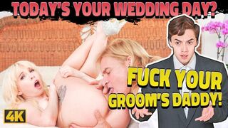 Sápadt világos szőke csajszi kész a sexre férje apjával