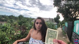 Forró latina bige egy dollárért kap baszást