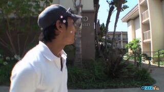 Világos Szőke méz megismerkedik a műfasszal dupla ázsiai hapsi előtt