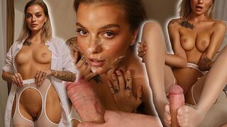 Dögös orvostanhallgató átment a vizsgán a professzor pöcsén