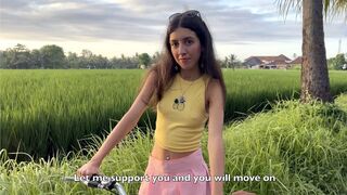 Köszönet a segítőkész idegennek a puncimmal a kerékpárjavításért – beleélvezés