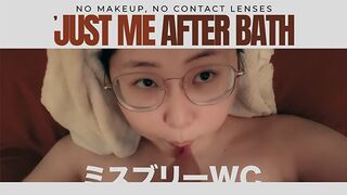 Smink nélkül, kontaktlencse nélkül, csak én fürdés után baszásra készen - msbreewc